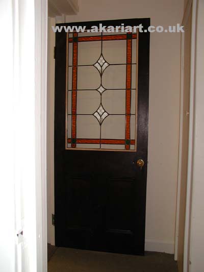 All these door panels in this section were designed to match existing panels in the house